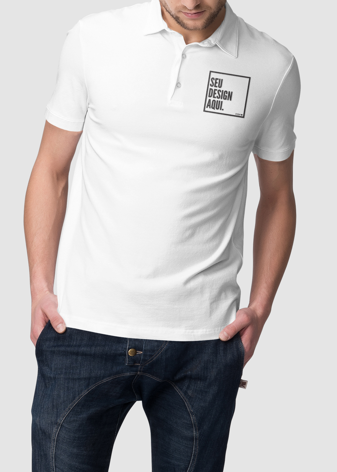 Camisa Polo Personalizada Com Sua Estampa Foto Imagem