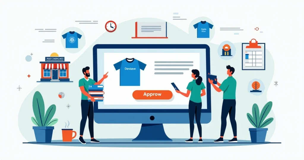 guia de pedido de camisetas personalizadas em avaré com ilustração de camisetas e calendário