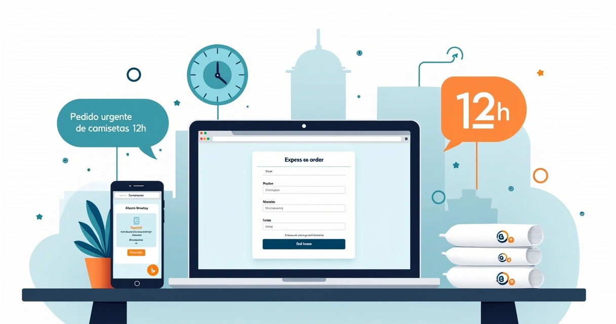 Solicitação de camisetas personalizadas em Barueri com entrega em 12 horas