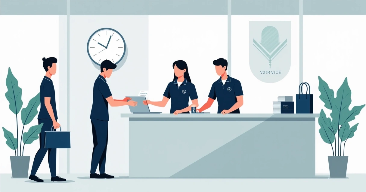 Equipe de atendimento usando camisa polo personalizada corporativa