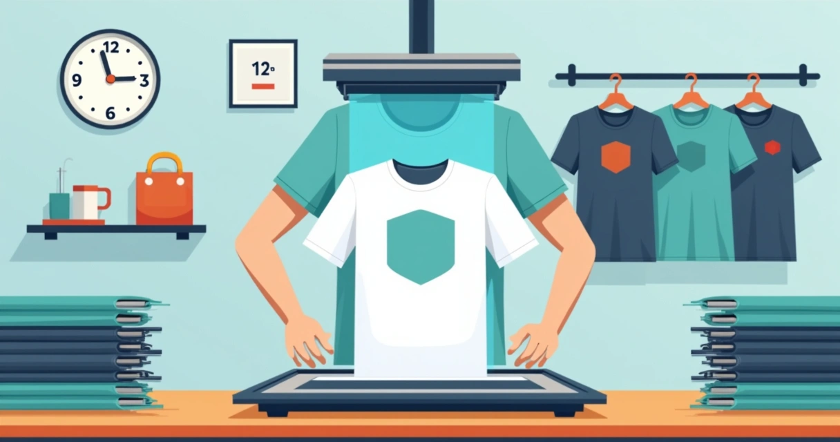 Silk screen em camisetas com impressão rápida em bancada de estúdio