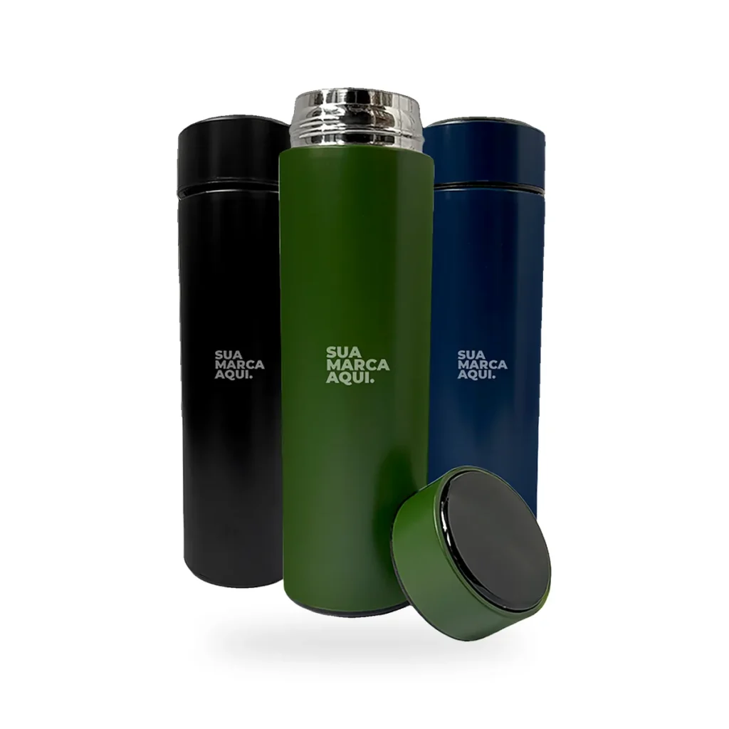 Garrafa térmica com display LED personalizada 480 ml