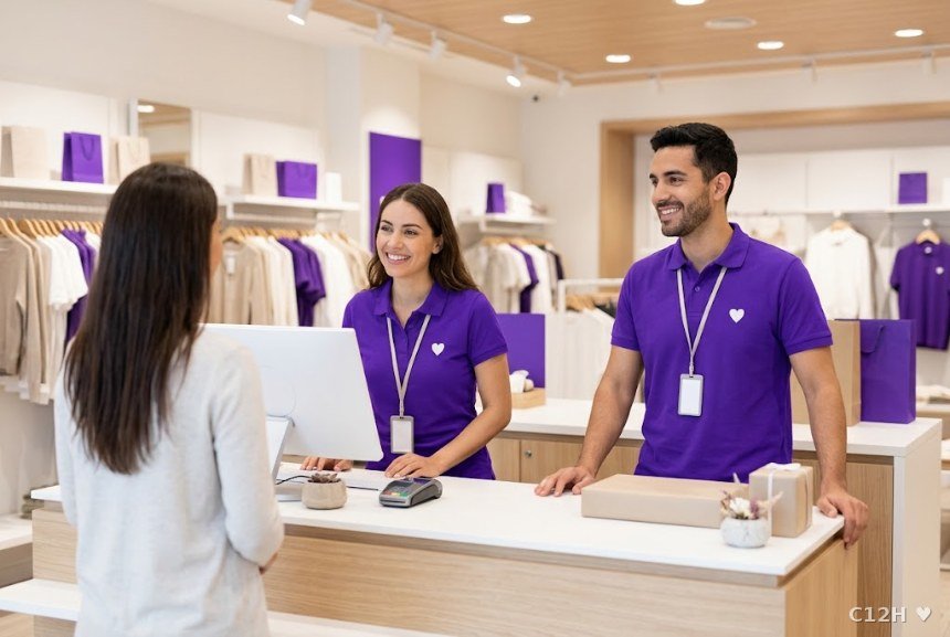 A primeira impressão do cliente começa no uniforme.