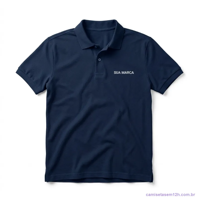 Camisa polo personalizada em malha piquet masculina