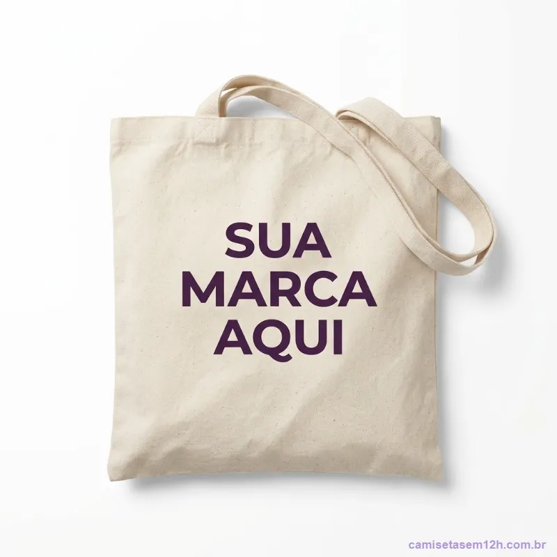 Ecobag personalizada de tecido com estampa